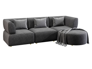 Diane Modular Sectional Modelo 3D