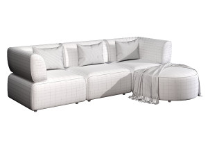 Diane Modular Sectional Modelo 3D