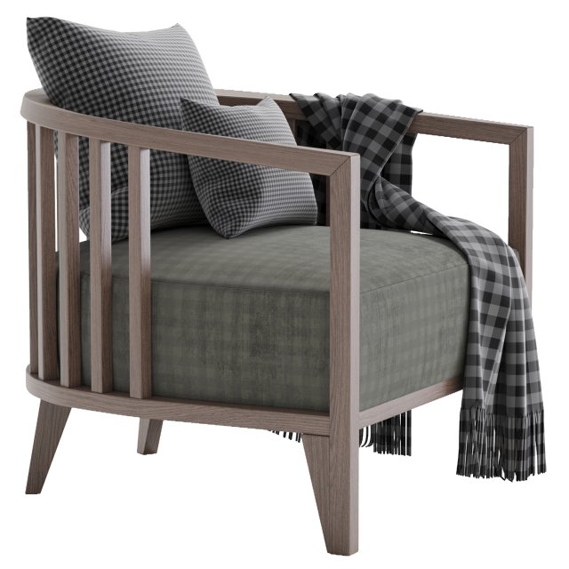 Benito Single Seat 3D Model .c4d .max .obj .3ds .fbx .stl .blend 
