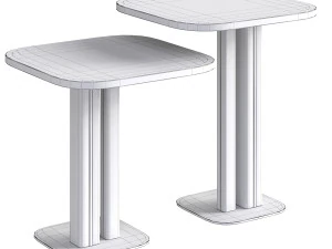 Manhattan Side Table 3D Model
