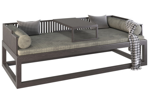 New Chines Style Solid Wood 3Dモデル