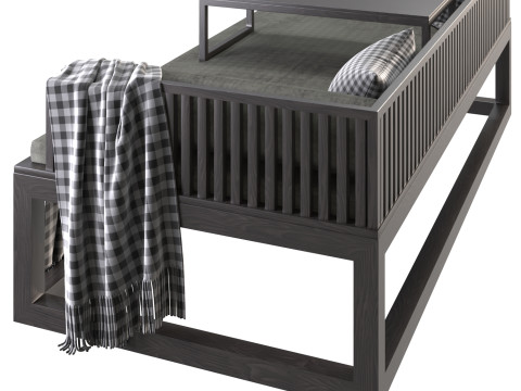 New Chines Style Solid Wood 3Dモデル