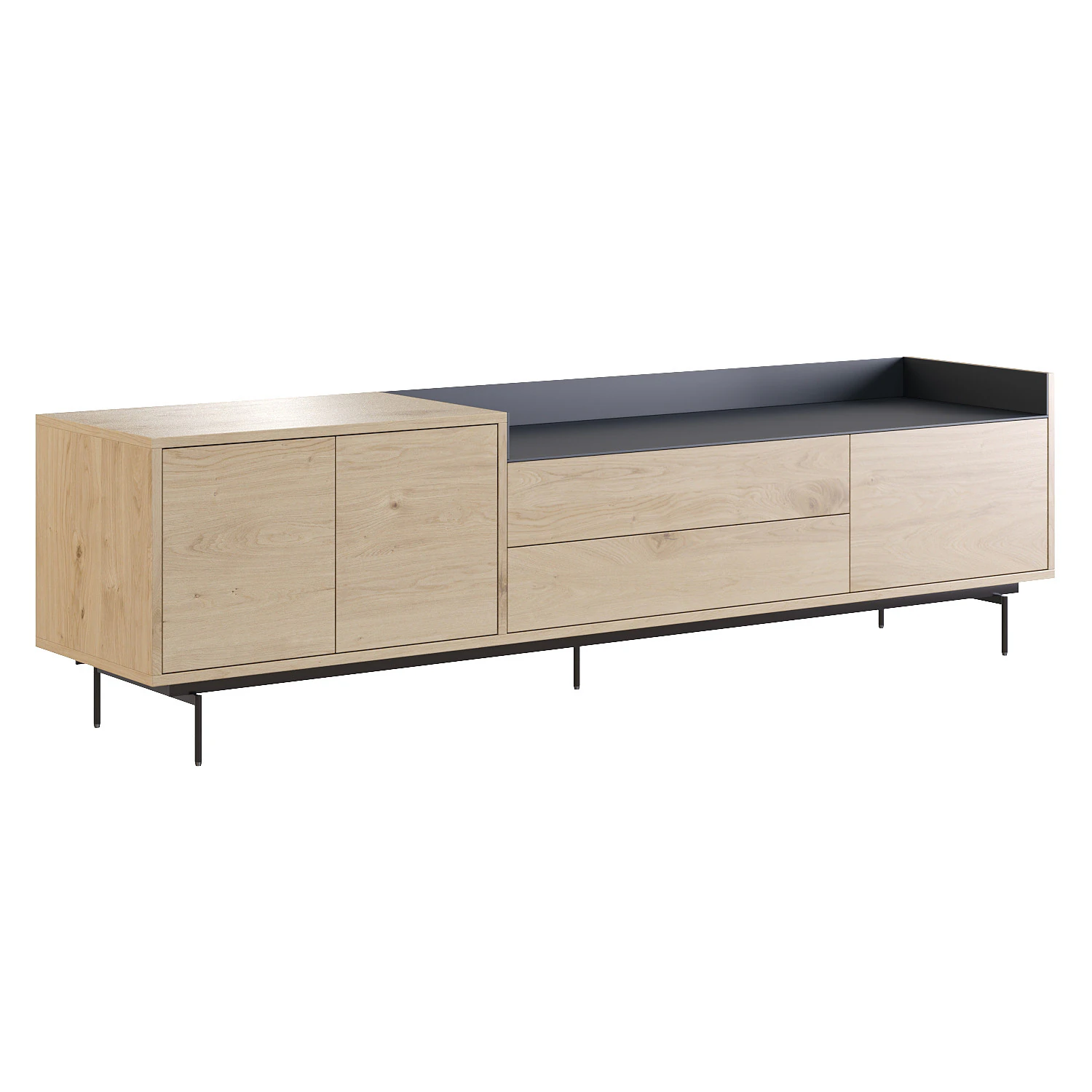 Valley TV console 3D Model .c4d .max .obj .3ds .fbx .stl .blend 