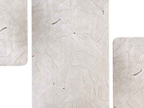 Palm leaf carpet Modèle 3D