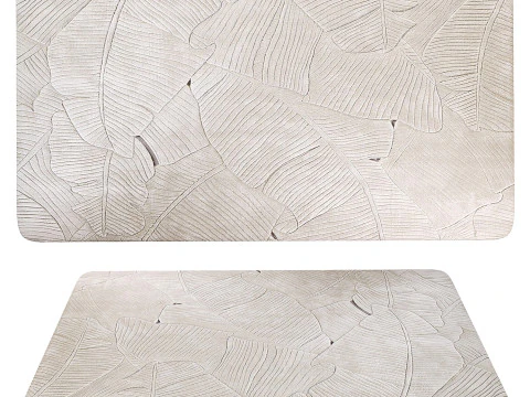 Tapis en feuilles de palmier Modèle 3D