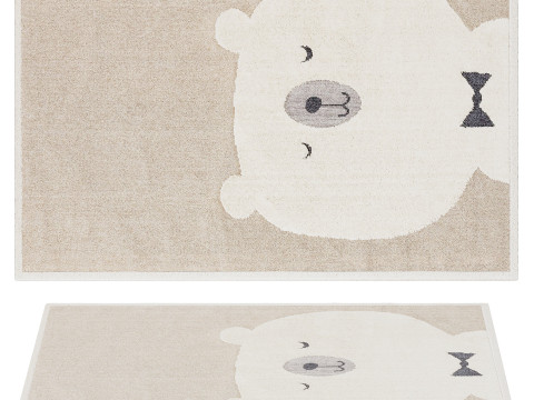 Kids rug Momo Beige 3Dモデル