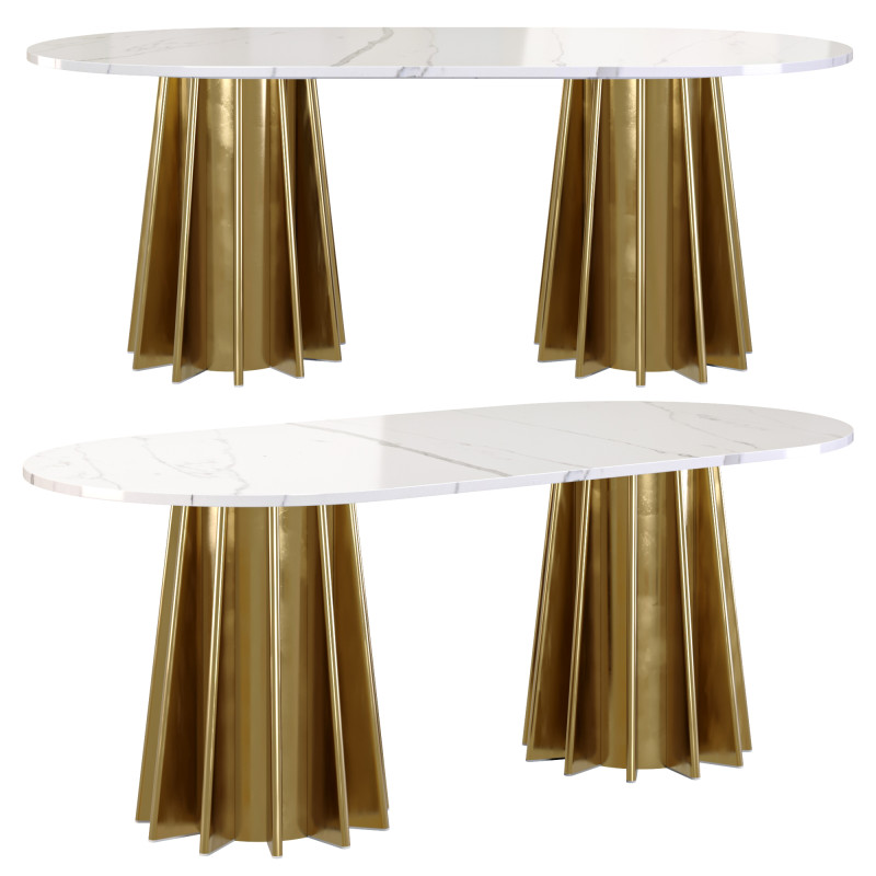 Lezey dining table 3D Модель .c4d .max .obj .3ds .fbx .stl .blend 