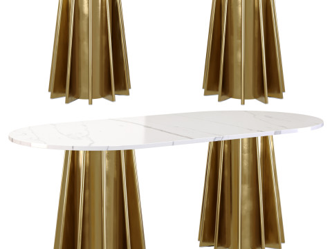 Lezey dining table 3D Model