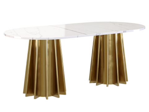 Lezey dining table 3D Модель