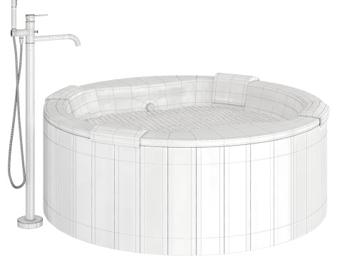Bathtub Riho Colorado 180 3D Модель