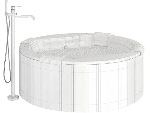 Bathtub Riho Colorado 180 3D Model