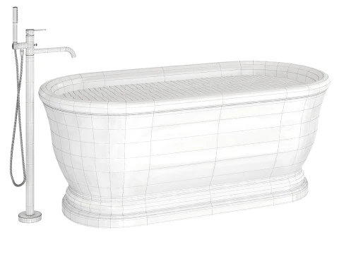 Aurora Bathtub 3D Model
