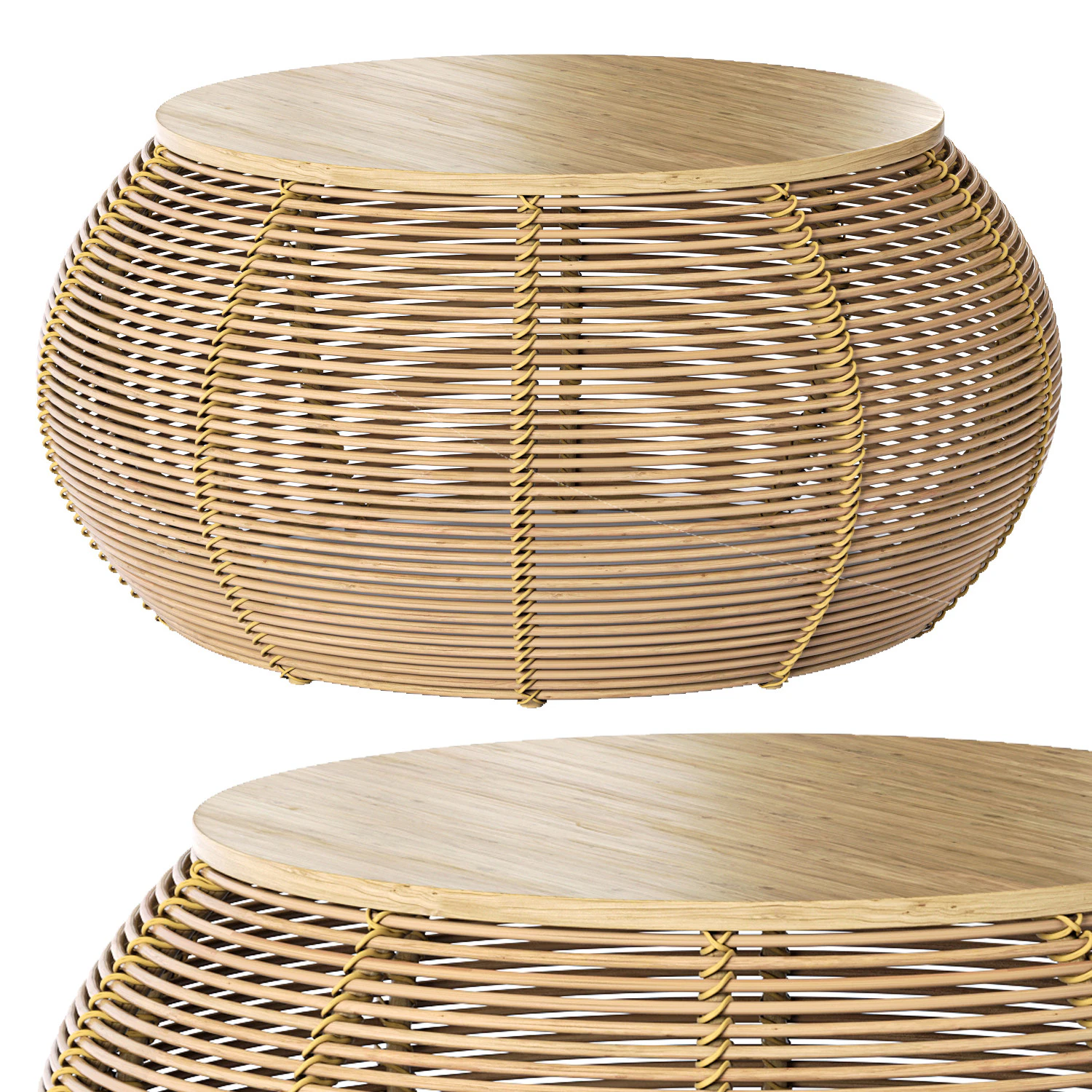Vivi coffee table 3D Model .c4d .max .obj .3ds .fbx .stl .blend