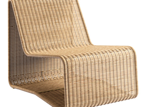 Liang Wicker Lounge Chair 3D Model