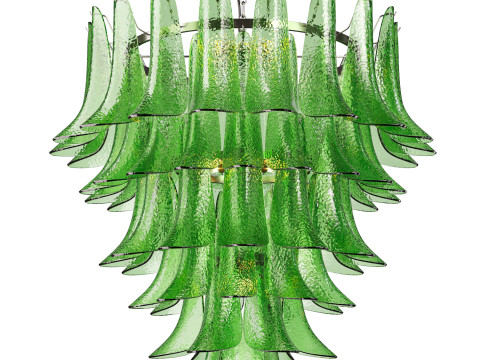 Glass Feather Chandelier 3D मॉडल