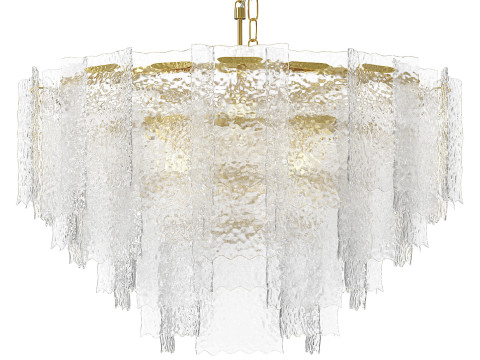 Hanging round chandelier 3D Model