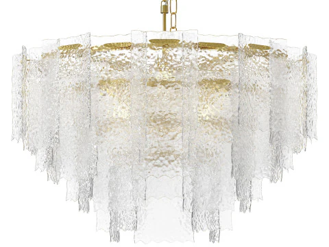 Hanging round chandelier 3D Model