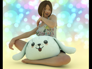 Fluffy Puppy 3Dモデル