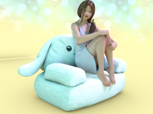 Fluffy Puppy 3D Model