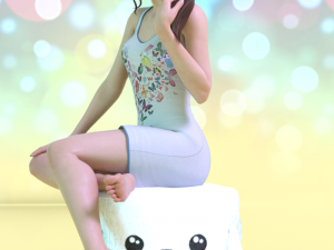 Fluffy Puppy 3D Model
