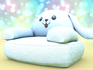 Fluffy Puppy 3D Model