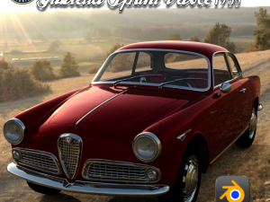 Alfa Romeo Giulietta Sprint Veloce 1958 3D Model