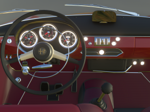 Alfa Romeo Giulietta Sprint Veloce 1958 Model 3D