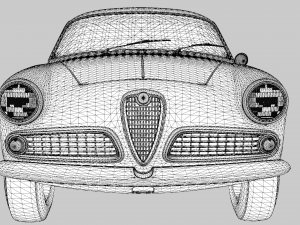Alfa Romeo Giulietta Sprint Veloce 1958 Model 3D