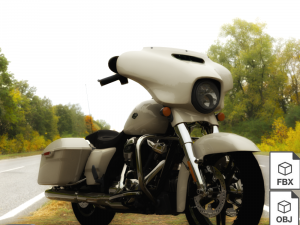 Harley Davidson Street Glide 2021 3D Model