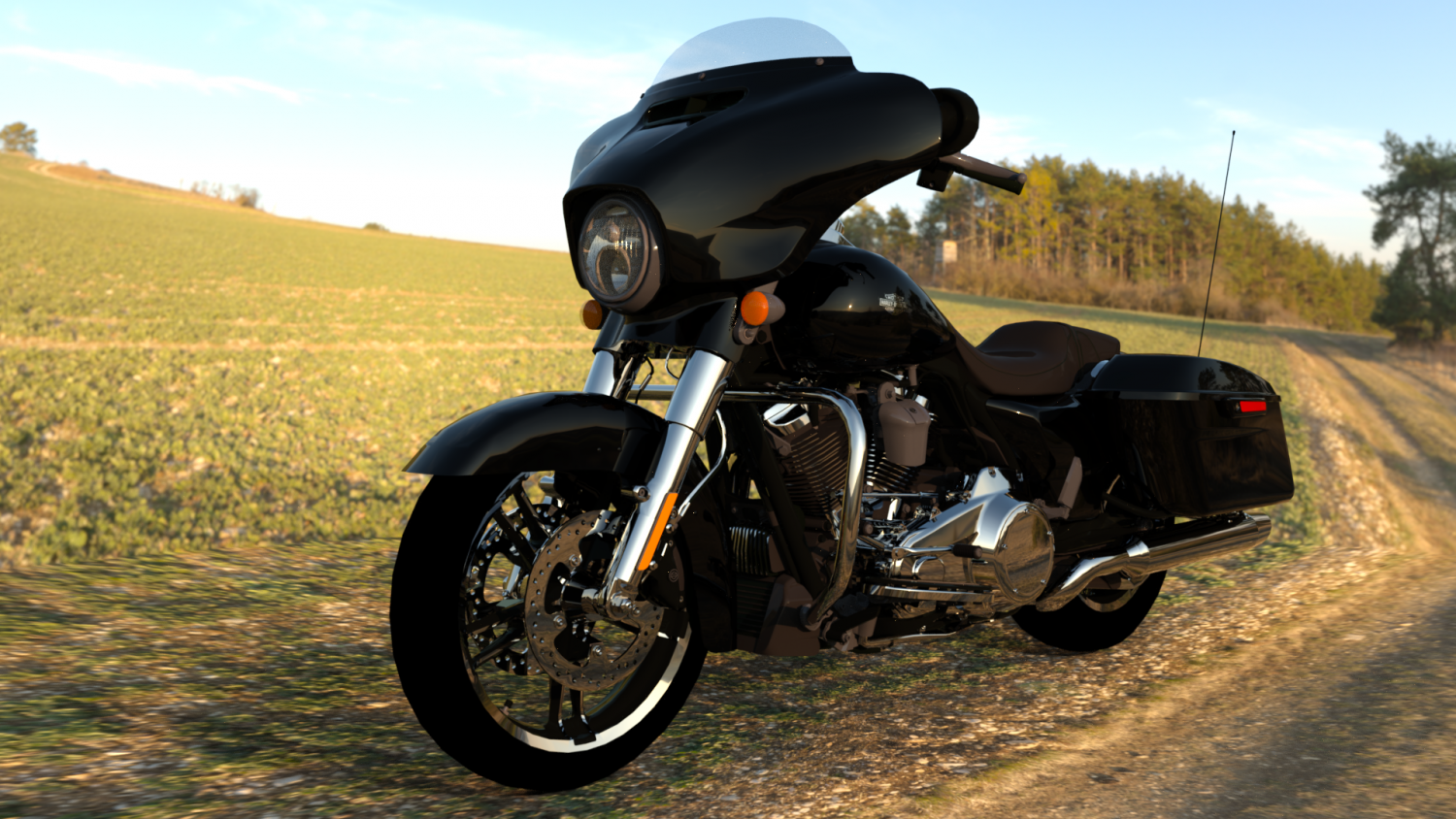 Harley Davidson Street Glide 2021 3D Model in Motorcycle 3DExport