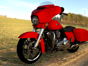 Harley Davidson Street Glide 2021 3D Model