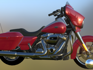 Harley Davidson Street Glide 2021 3D Model