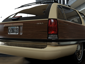 Buick Roadmaster Estate Wagon 1991 3D Модель