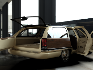 Buick Roadmaster Estate Wagon 1991 3D Модель