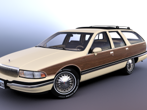 Buick Roadmaster Estate Wagon 1991 3D Модель
