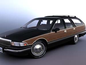 Buick Roadmaster Estate Wagon 1991 3D Модель