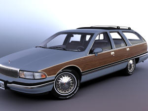 Buick Roadmaster Estate Wagon 1991 3D Модель
