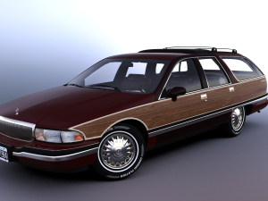 Buick Roadmaster Estate Wagon 1991 3D Модель