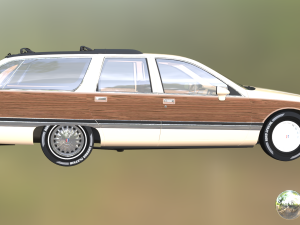 Buick Roadmaster Estate Wagon 1991 3D Модель