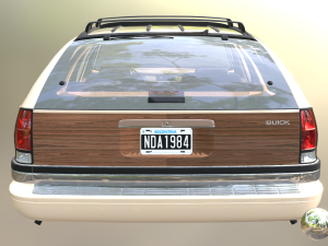 Buick Roadmaster Estate Wagon 1991 3D Модель