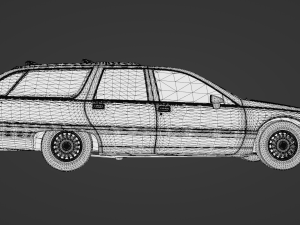 Buick Roadmaster Estate Wagon 1991 3D Модель