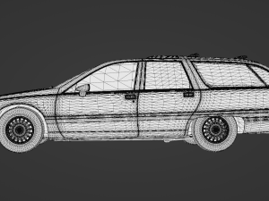 Buick Roadmaster Estate Wagon 1991 3D Модель