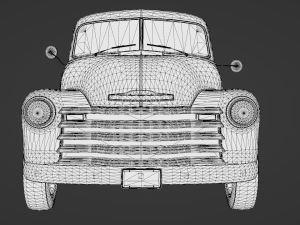 Chevy Pickup style 1951 Modello 3D