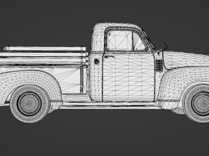 Chevy Pickup style 1951 Modello 3D