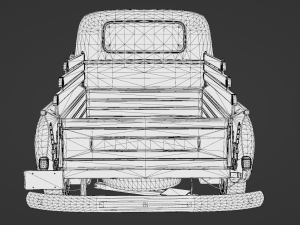 Chevy Pickup style 1951 Modello 3D