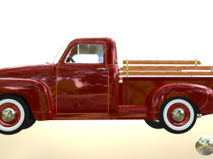 Chevy Pickup style 1951 Modello 3D