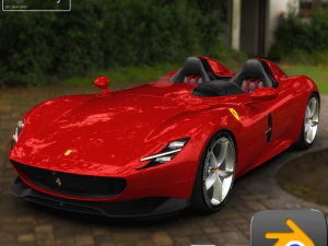 페라리 몬자 SP2 2019 3D 모델