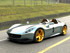 Ferrari Monza SP2 2019 3D Model