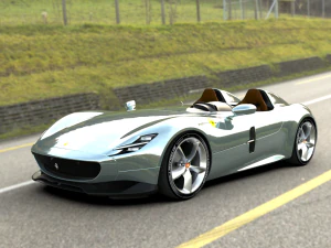 Ferrari Monza SP2 2019 3D Model