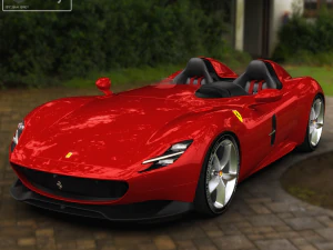 Ferrari Monza SP2 2019 3D Model